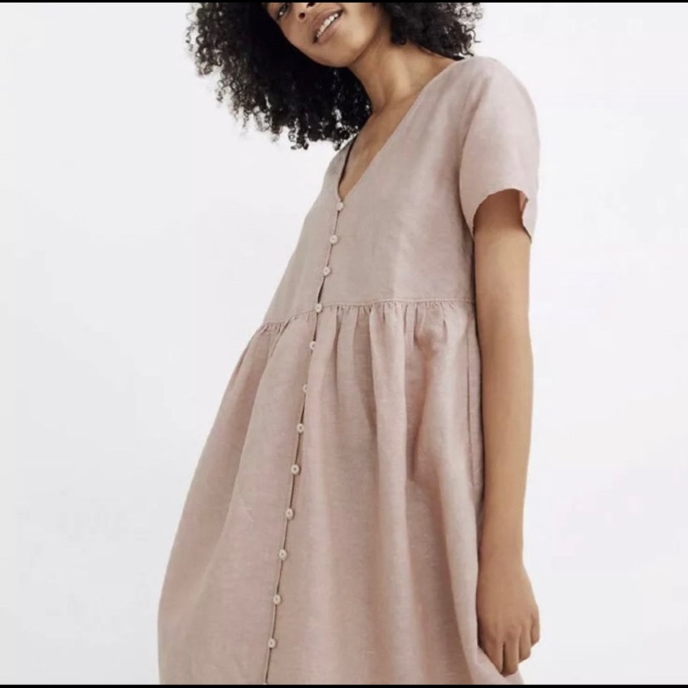 Madewell Pink Midi Dress